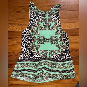 Buffalo David Bitton Green and Black Tank Top